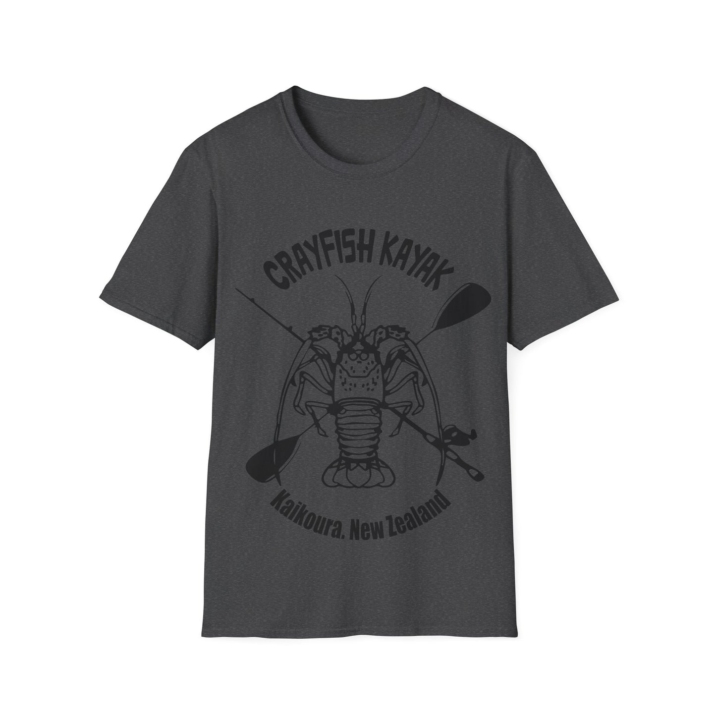 Crayfish Kayak Unisex T-Shirt Light logo AU/NZ