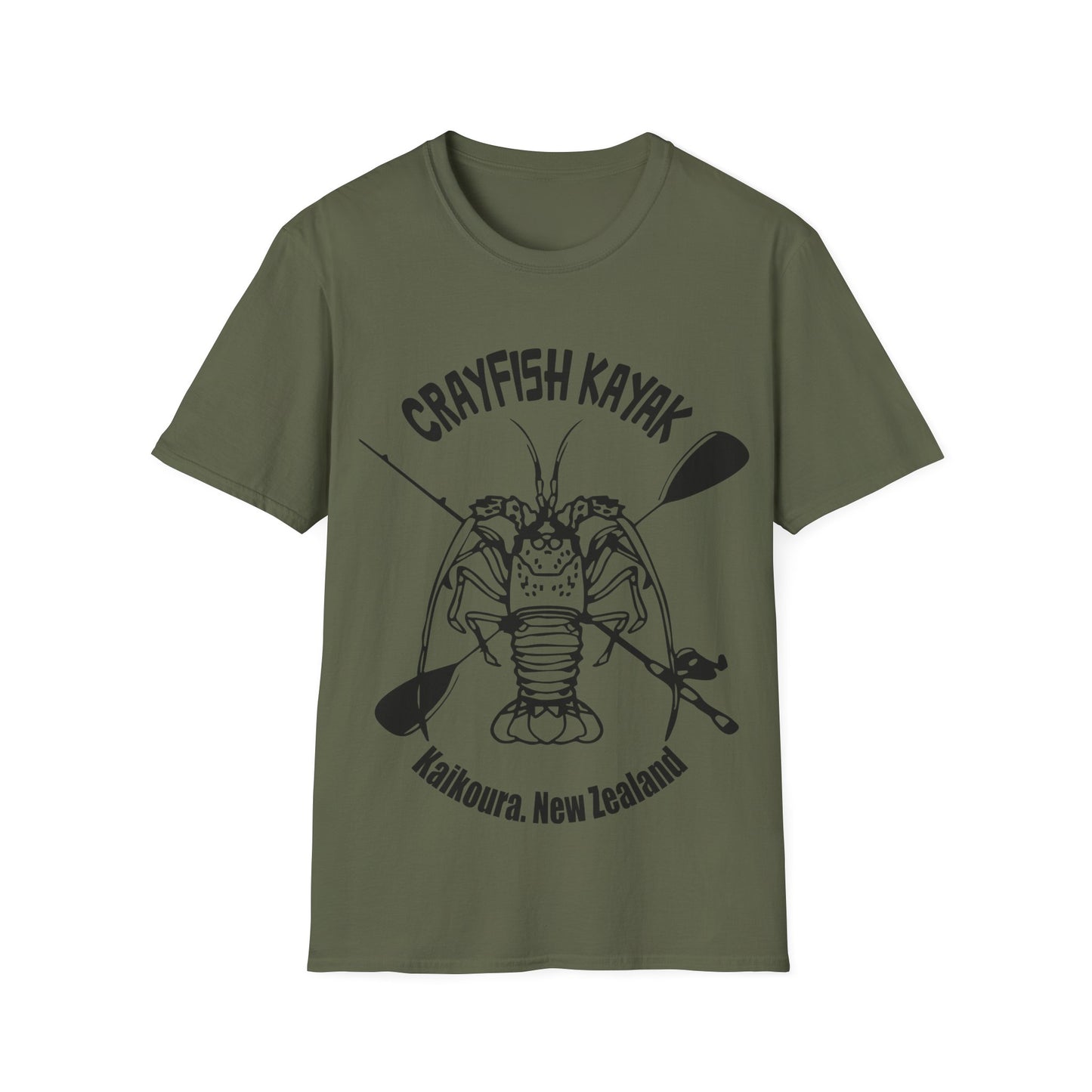 Crayfish Kayak Unisex T-Shirt Light logo AU/NZ