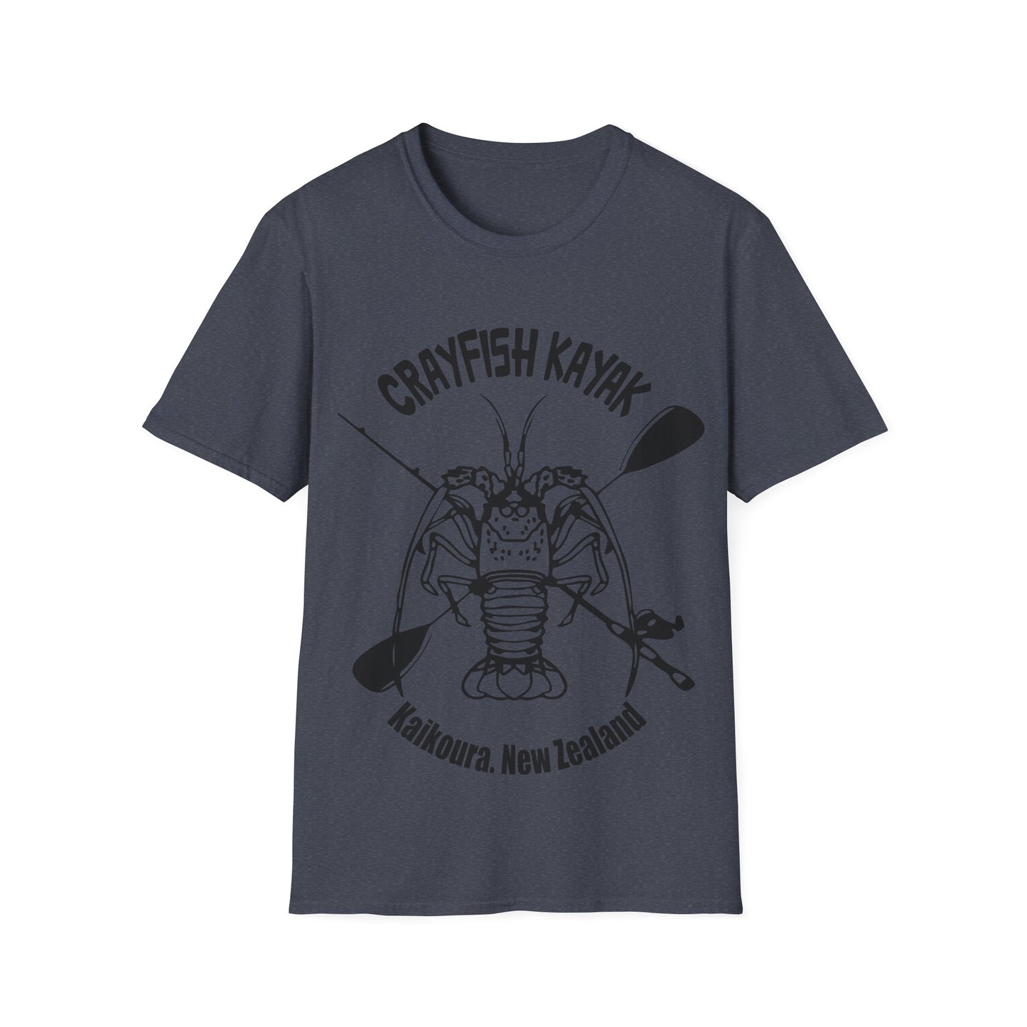 Crayfish Kayak Unisex T-Shirt Light logo AU/NZ