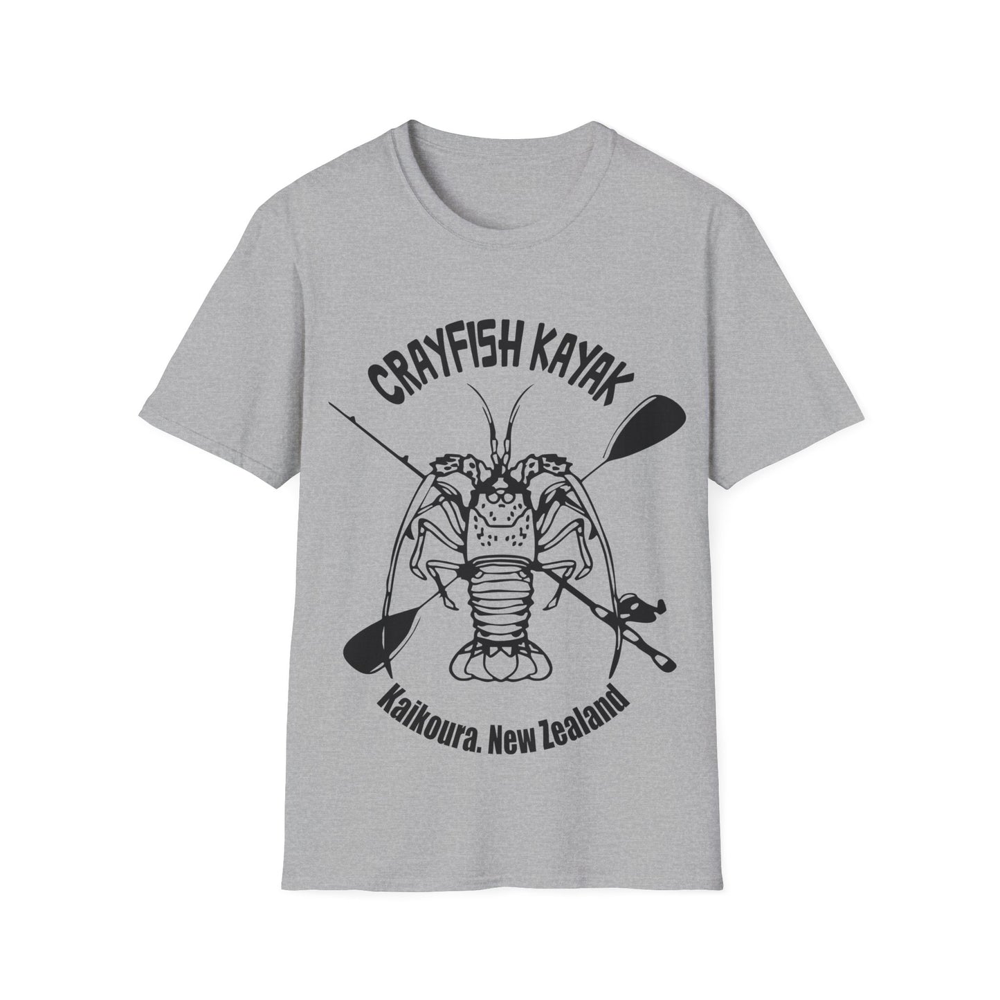 Crayfish Kayak Unisex T-Shirt Light logo AU/NZ